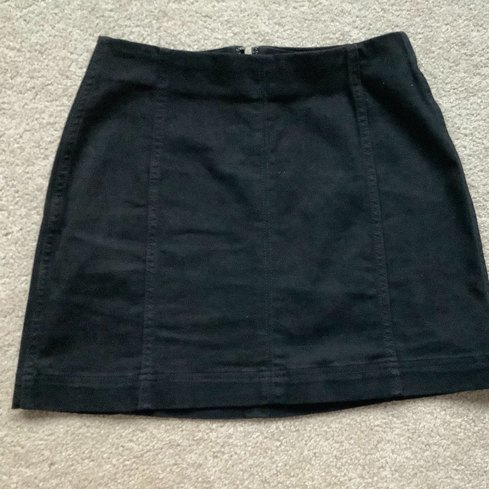 Black Stretch Denim 15" Mini Skirt, Wild Fable, size 4